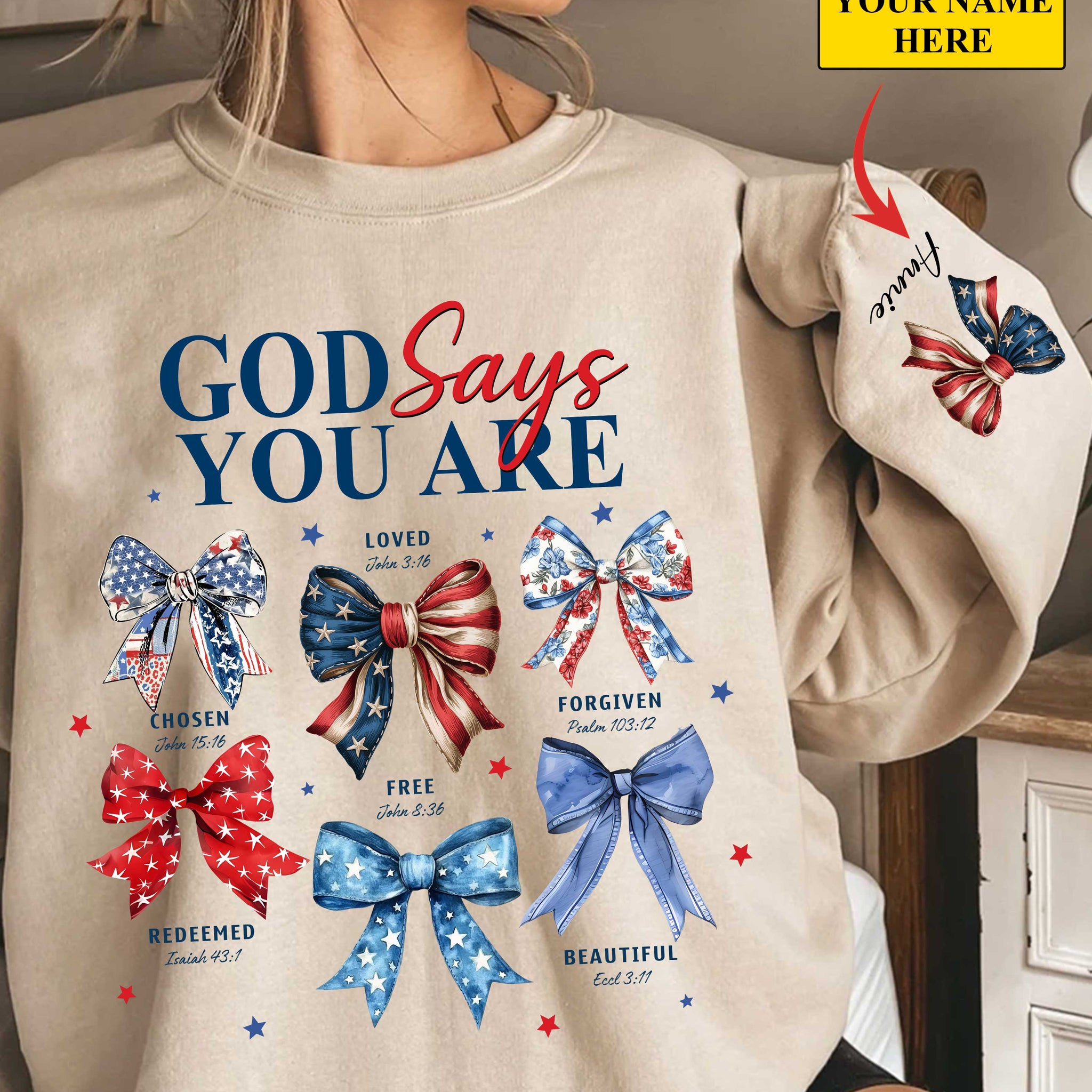 God Says You Are Sweater Gift For Her, Christian Sweater, Jesus God Gifts