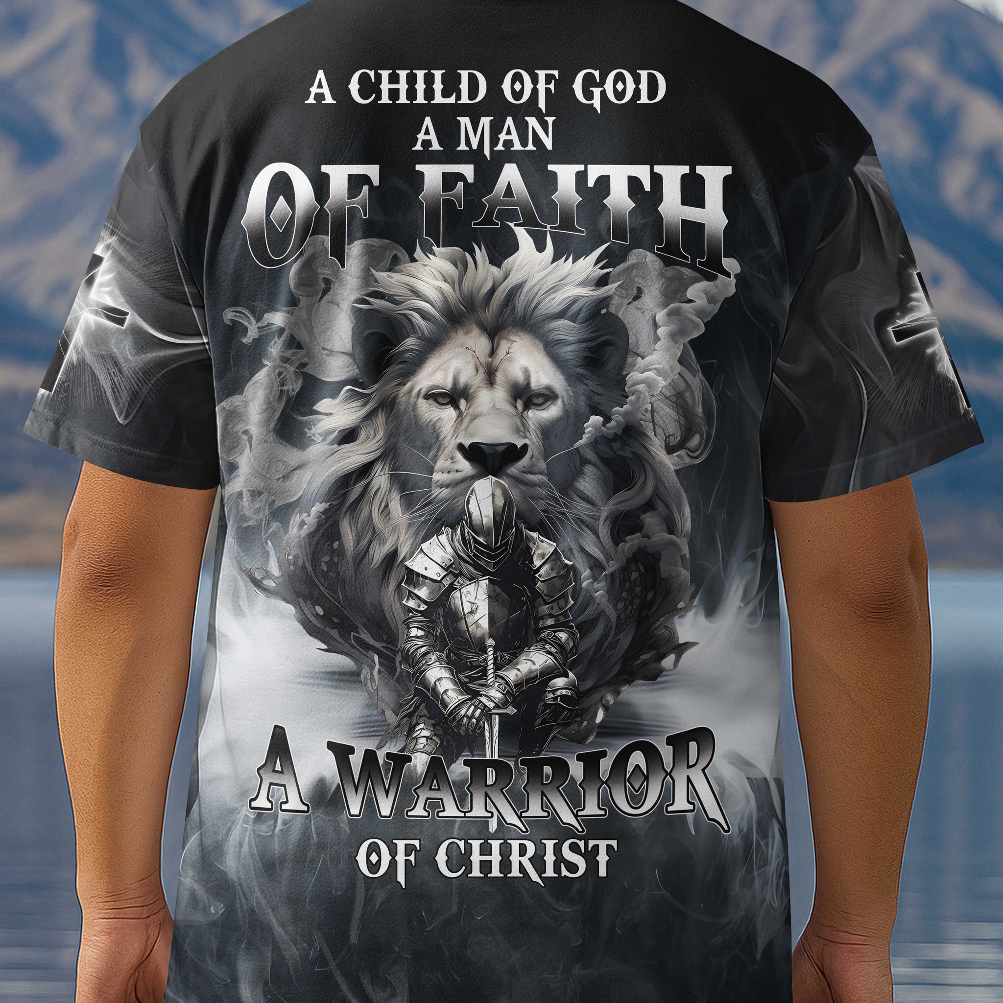 A Child Of God A Man Of Faith All Over Print T-shirt