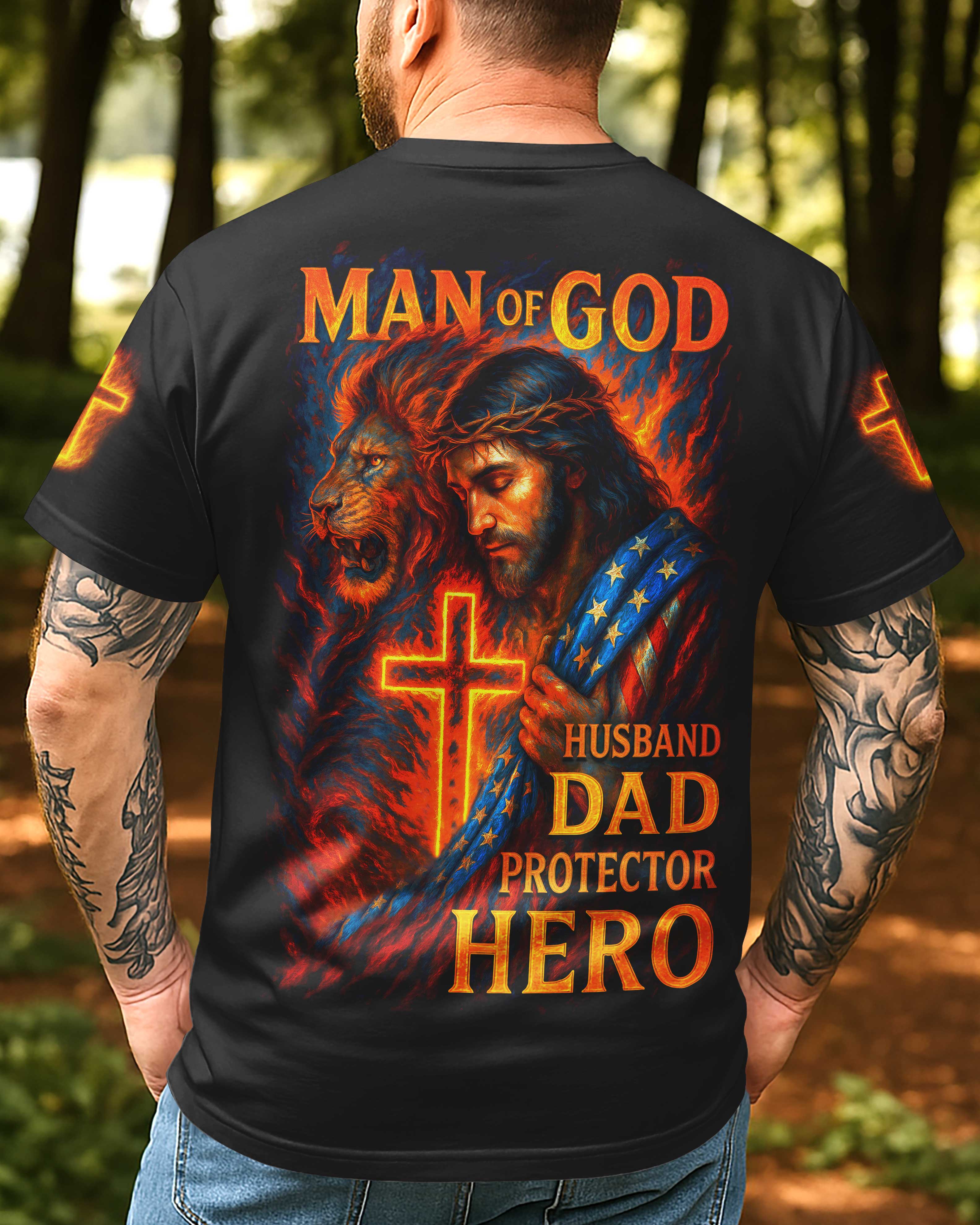 Man Of God All Over Print T-Shirt
