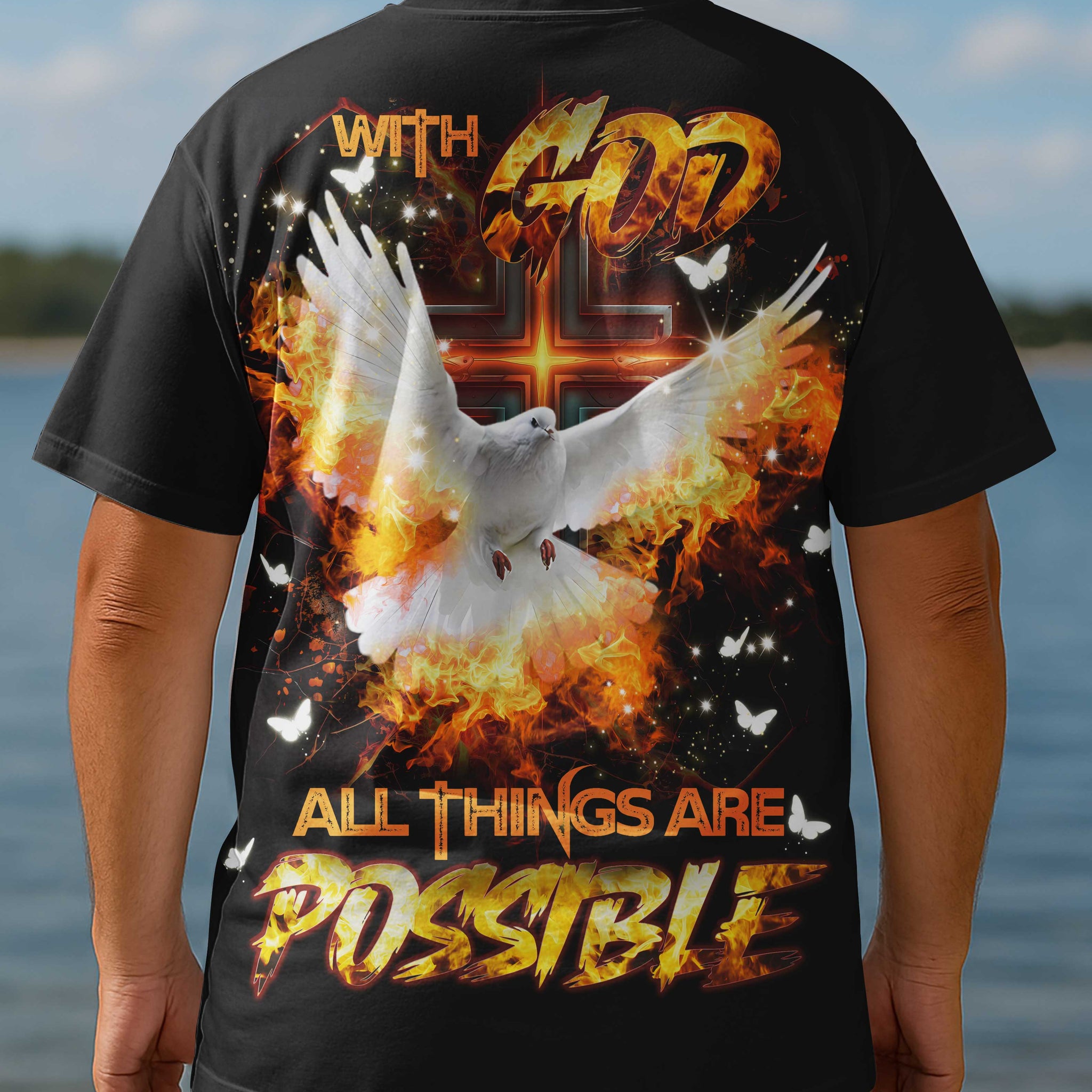 With God All Things Are Possible All Over Print T-shirt