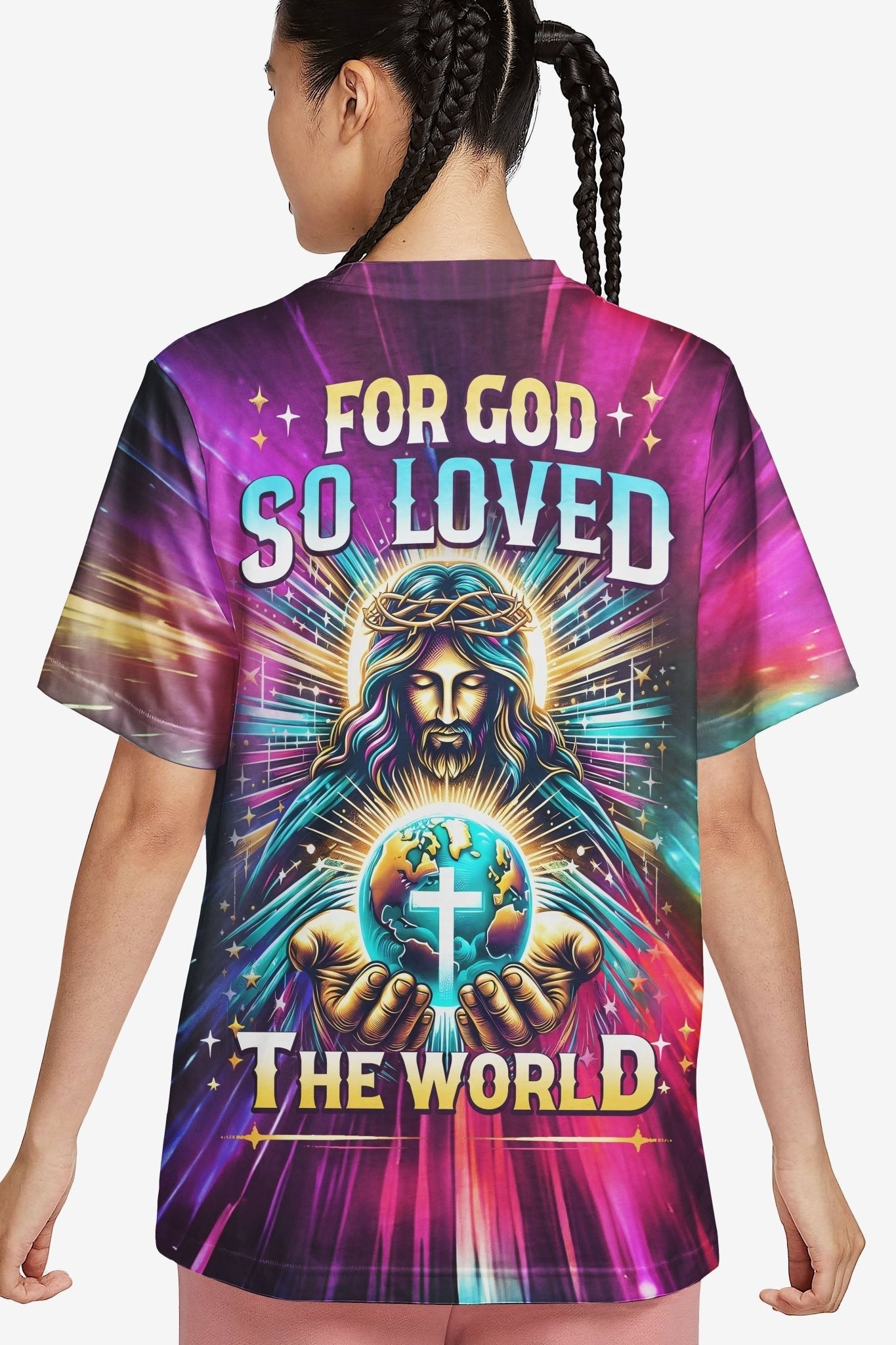 For God So Loved The World All Over Print T-shirt