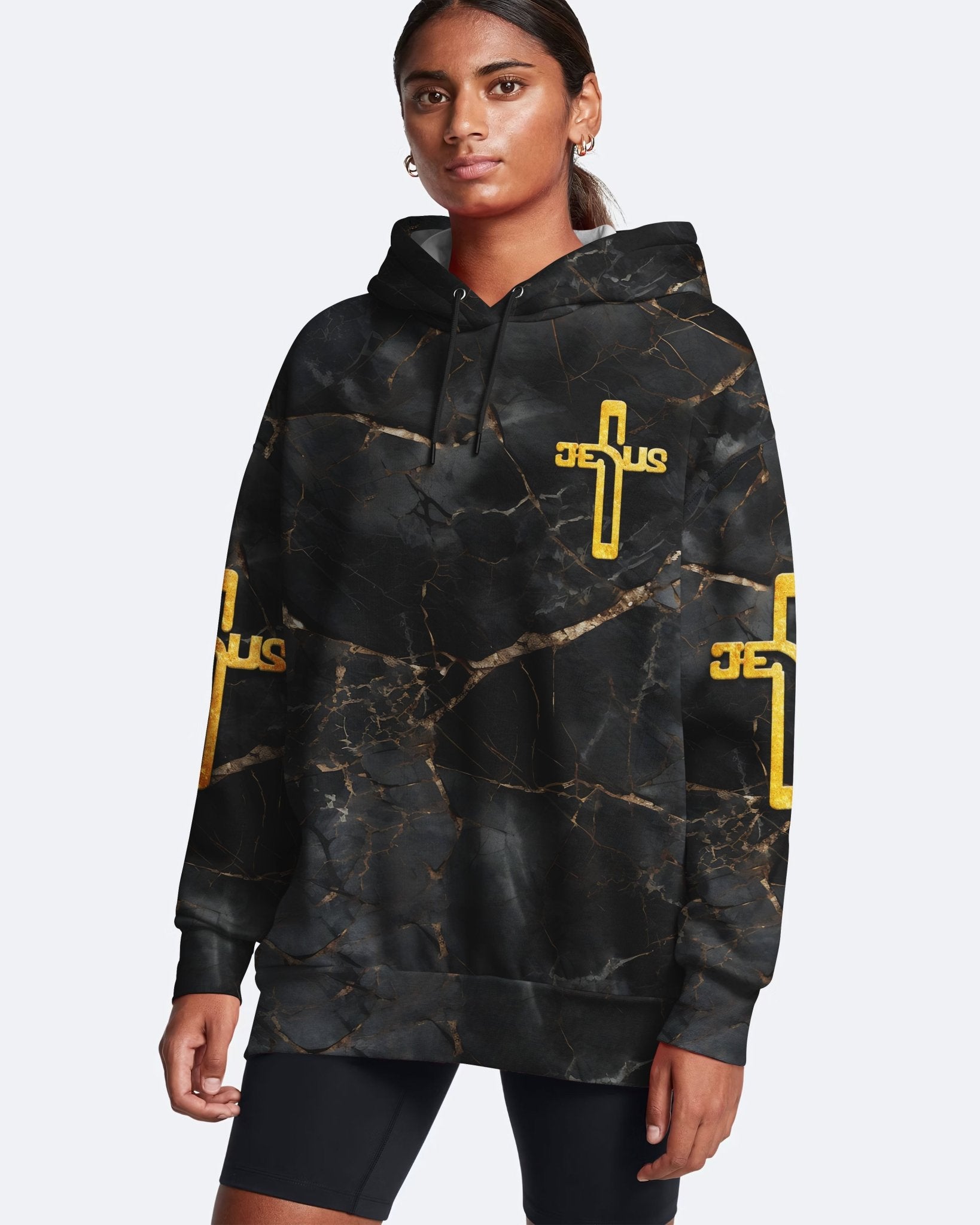 Death Could Not Hold Him All Over Print Hoodie
