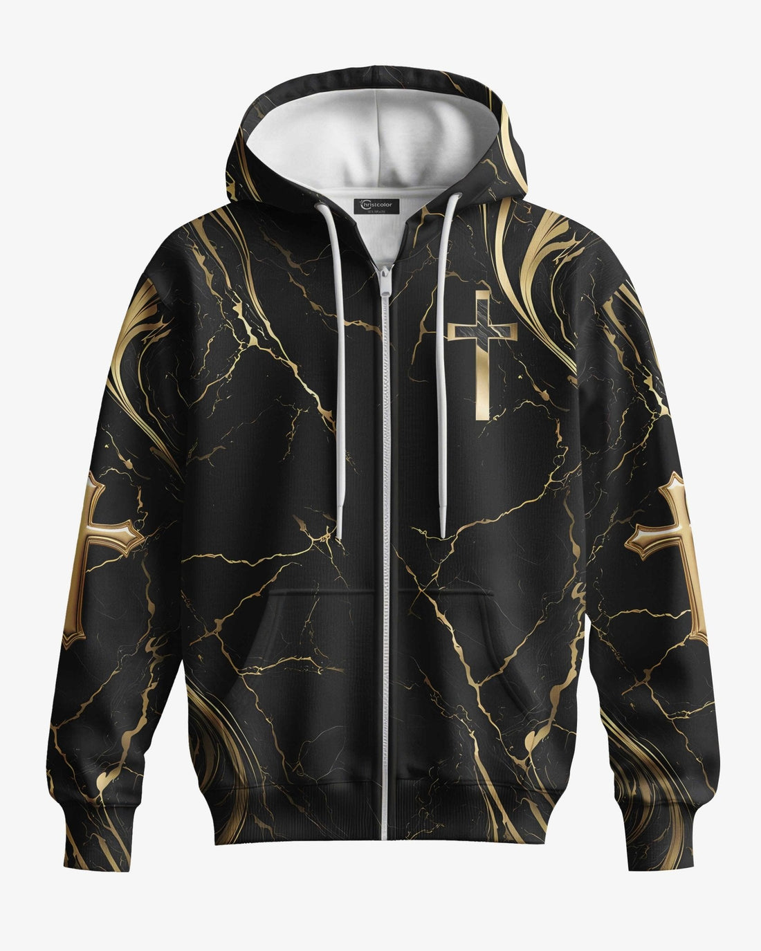 God Is Good All Over Print Zip Hoodie