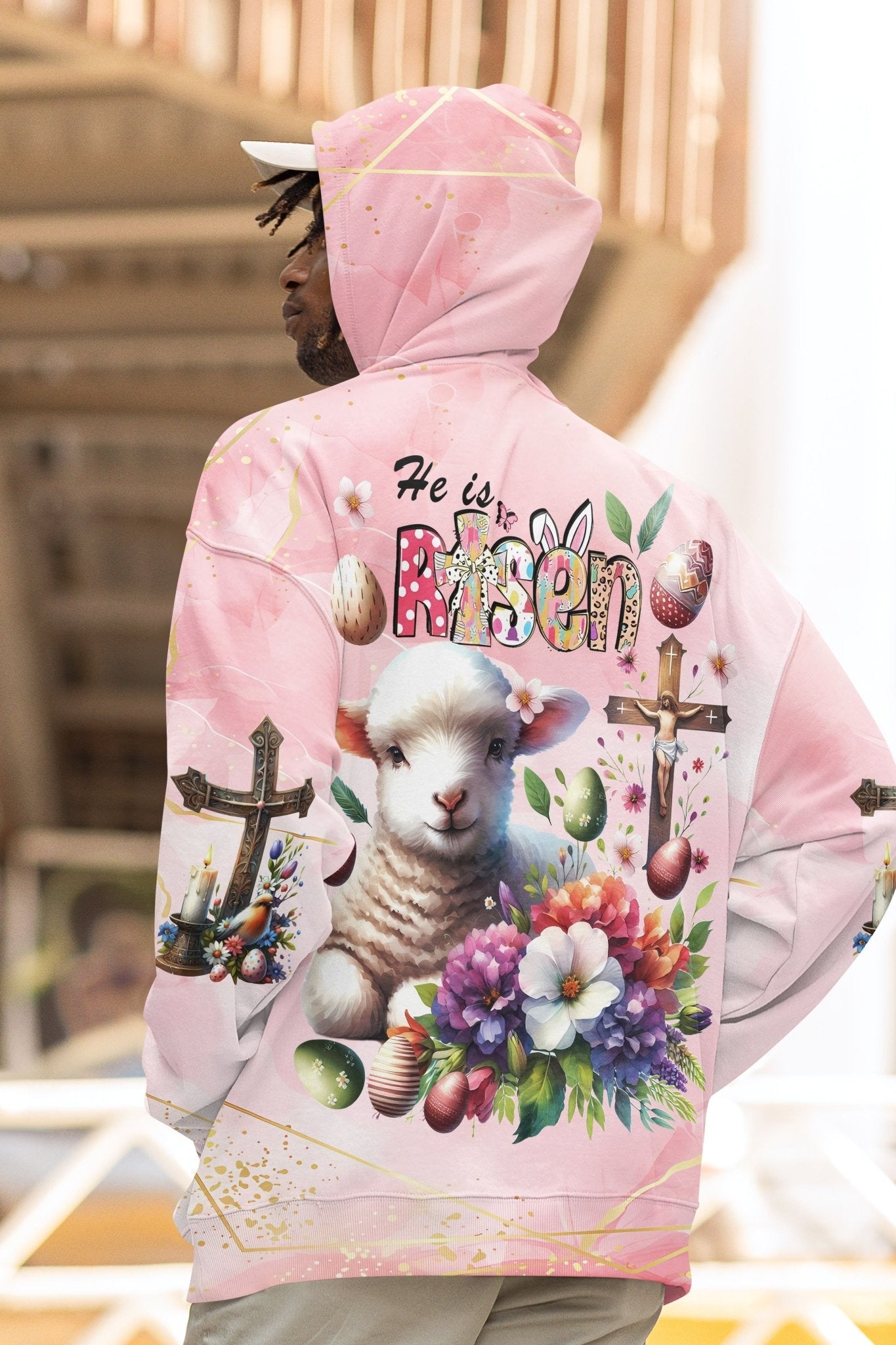 He Is Risen All Over Print Hoodie