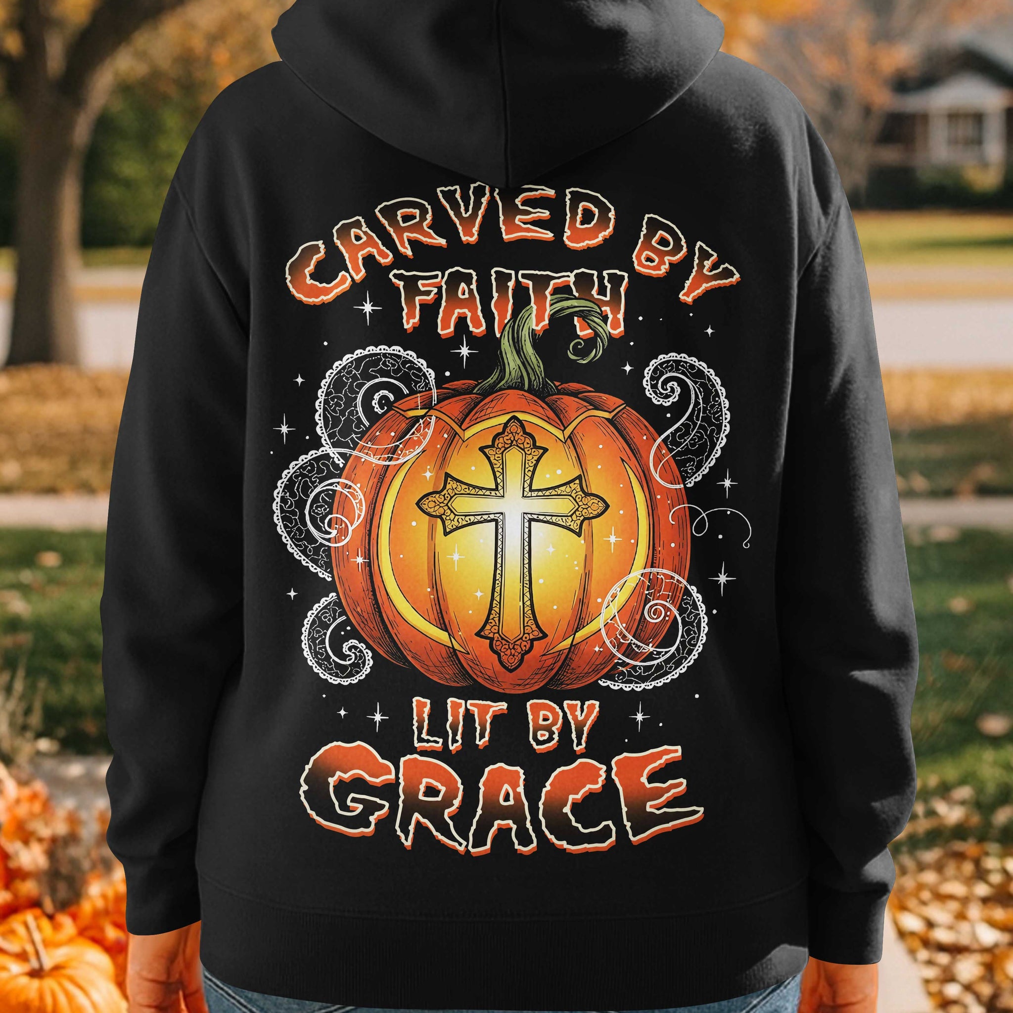 Carved By Faith Lit By Grace Hoodie
