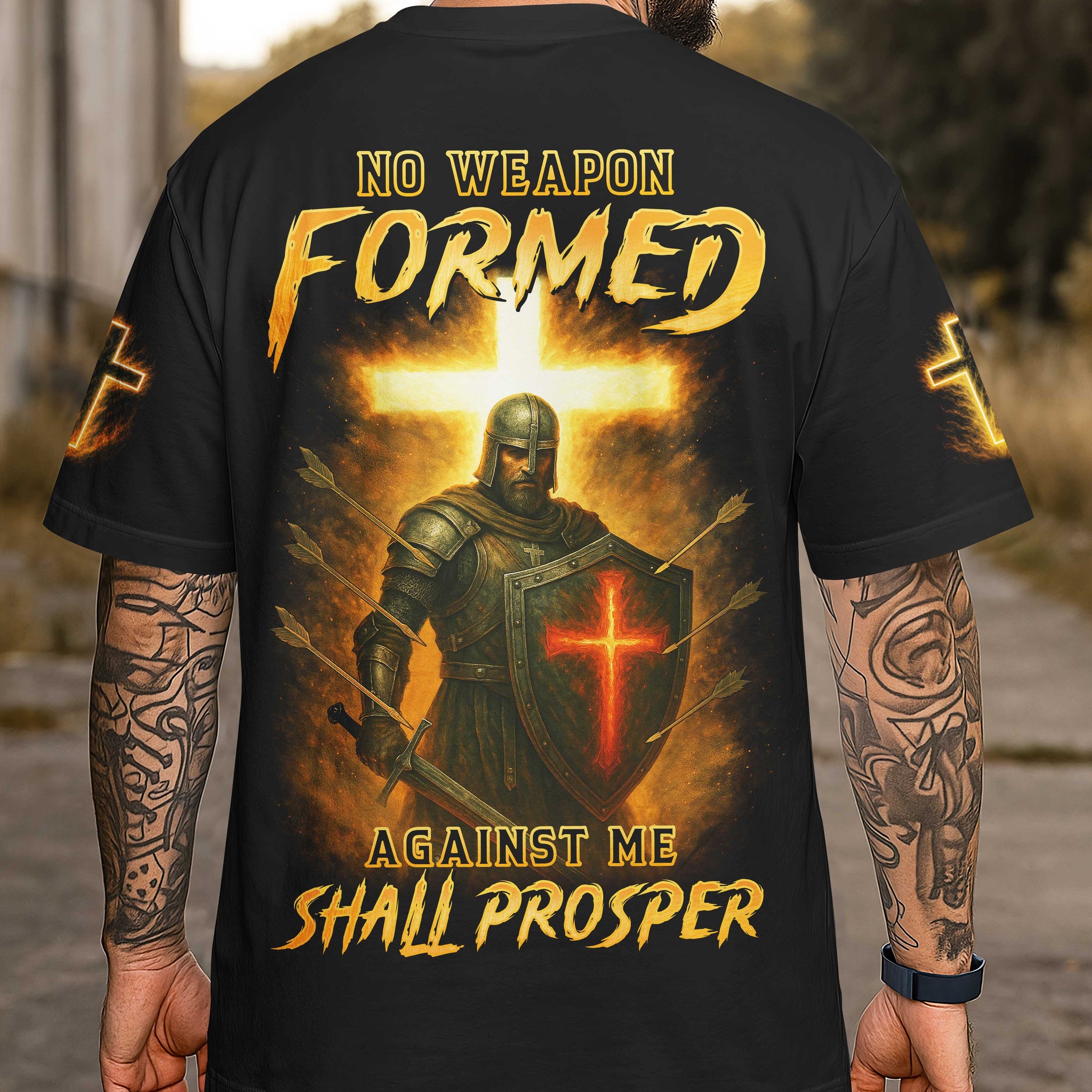 No Weapon Formed Against Me Shall Prosper T-Shirt