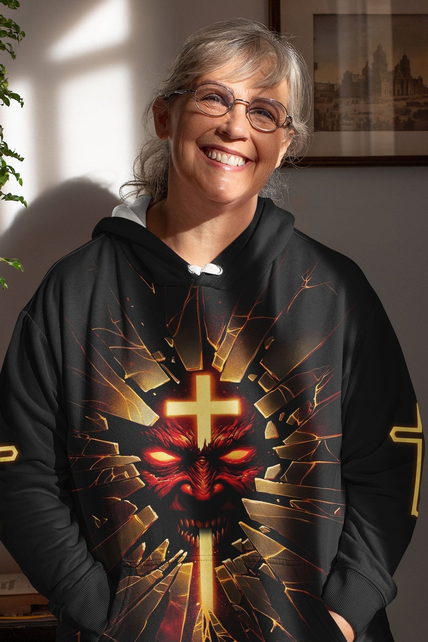 The Devil Is A Liar All Over Print Hoodie