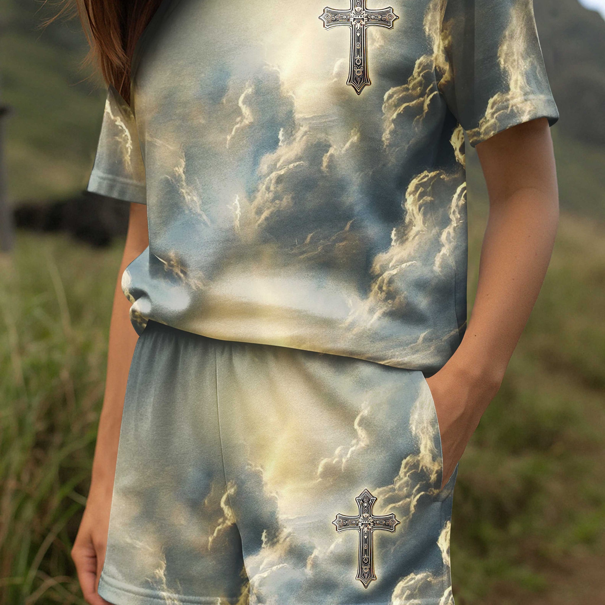 He Died For Me So I'll Live For Him Women Casual Shorts