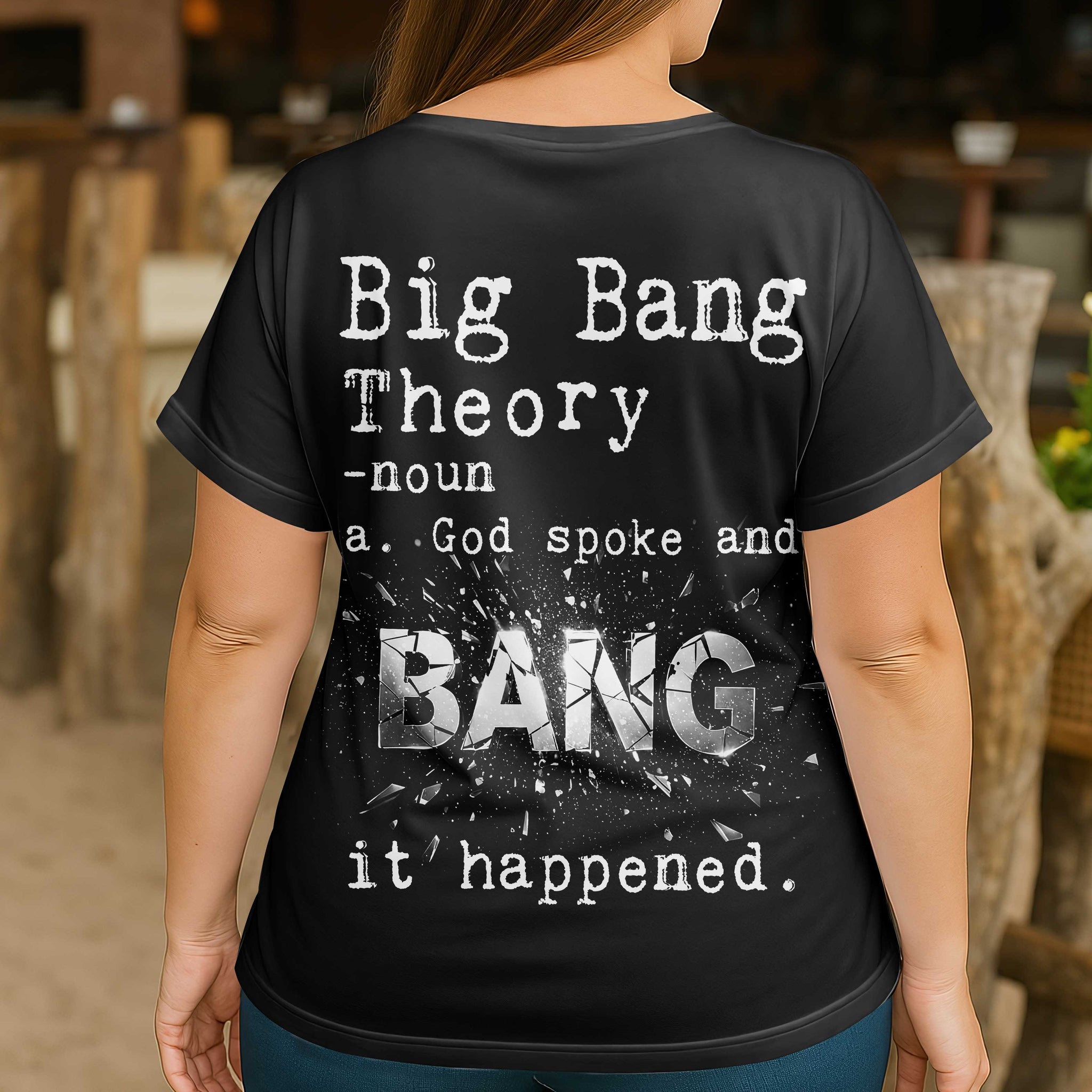 Big Bang Theory V-neck Dolman Sleeves Shirt